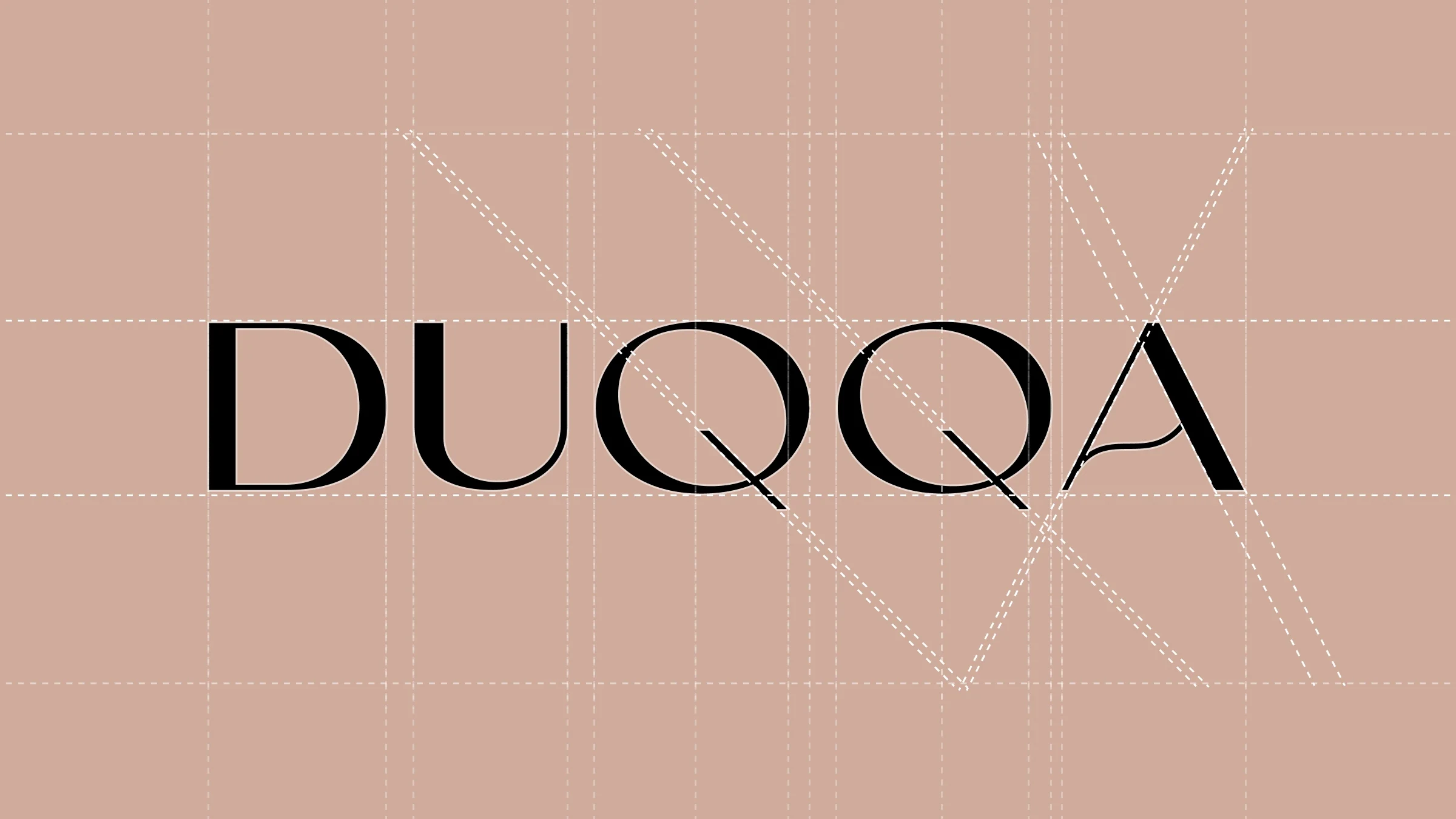 Построение логотипа DUQQA на модульной сетке